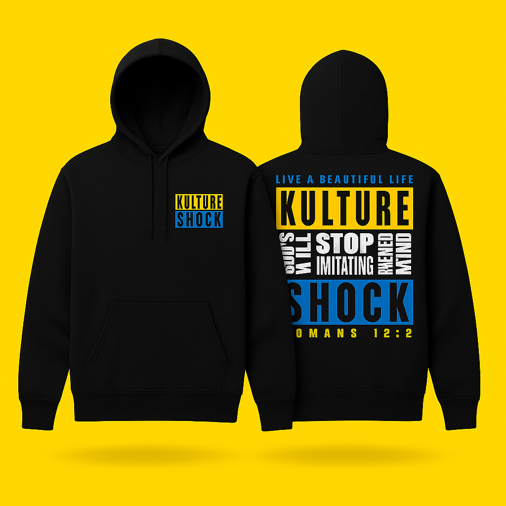 KULTURE SHOCK™ Statement Hoodie – Romans 12:2 Edition